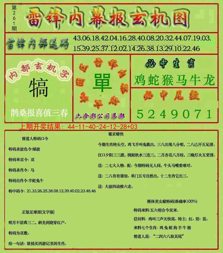 261期雷锋玄机报[图]