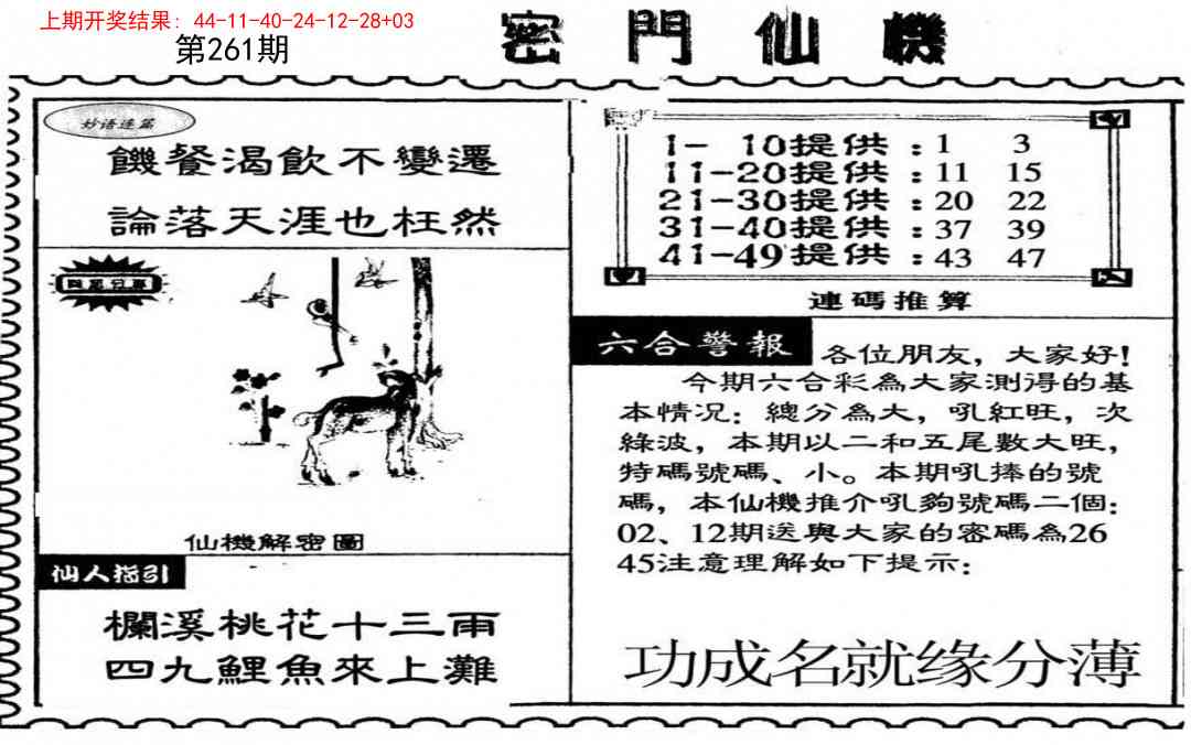 261期新密门仙机[图]