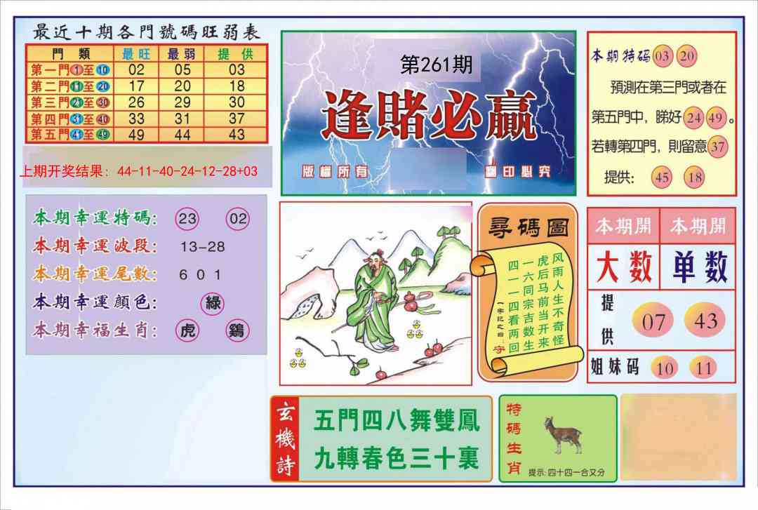 261期逢赌必羸[图]