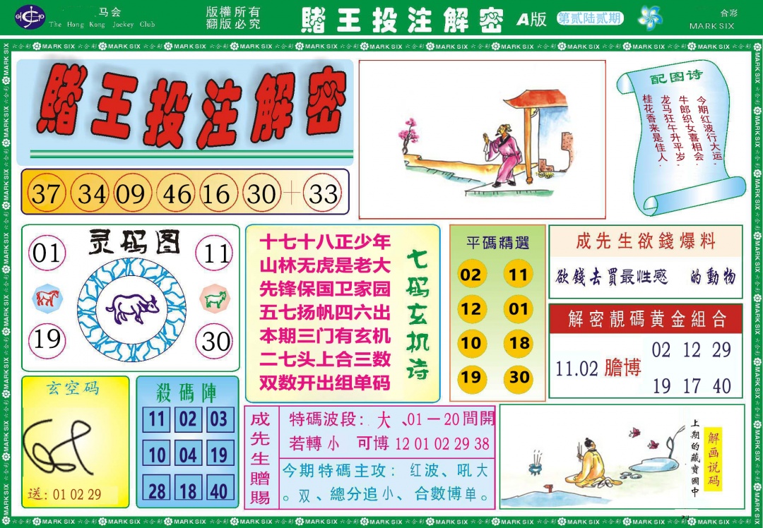 262期赌王投注解密[图]