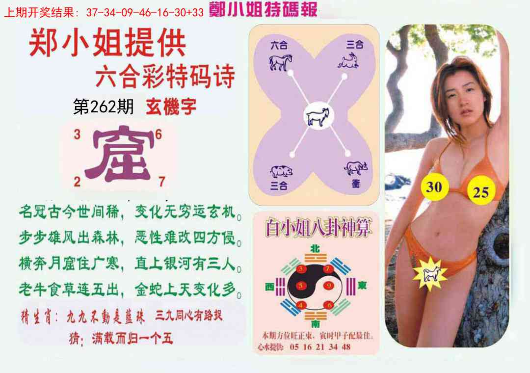 262期郑小姐特码报B[图]