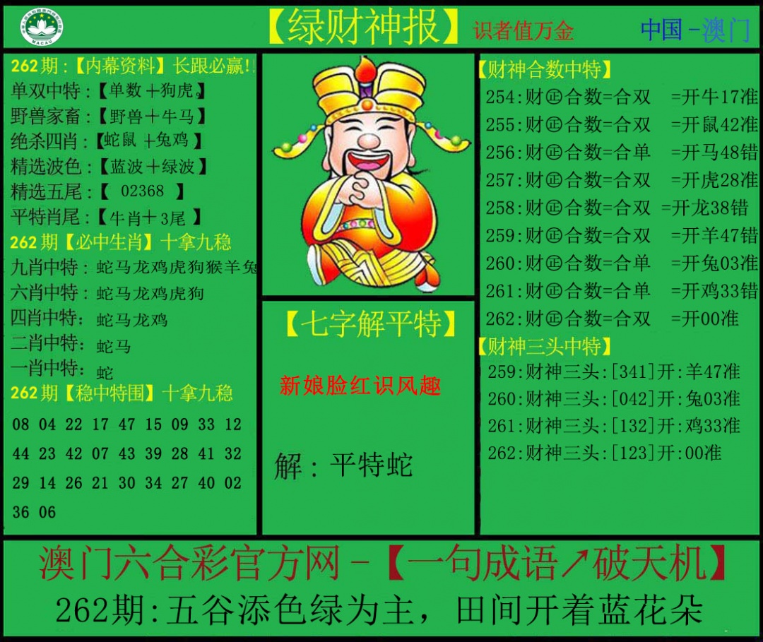 262期绿财神[图]