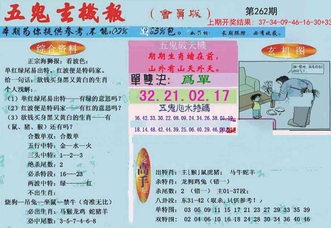 262期新五鬼玄机[图]