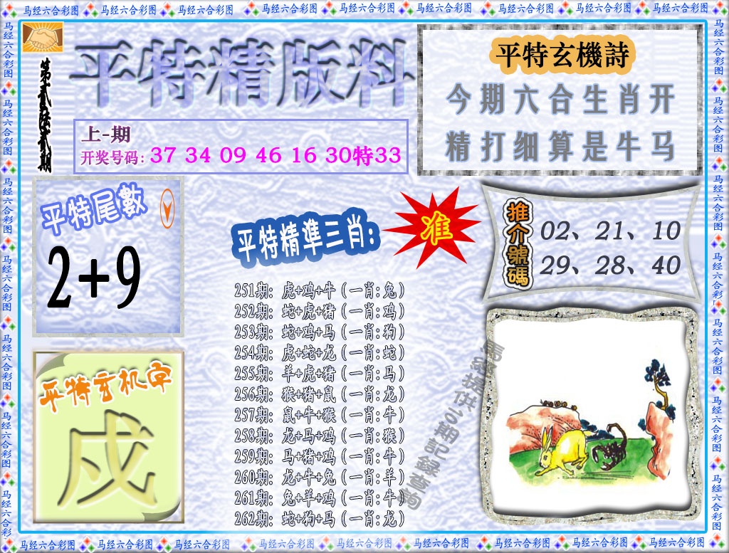 262期平特精版料[图]