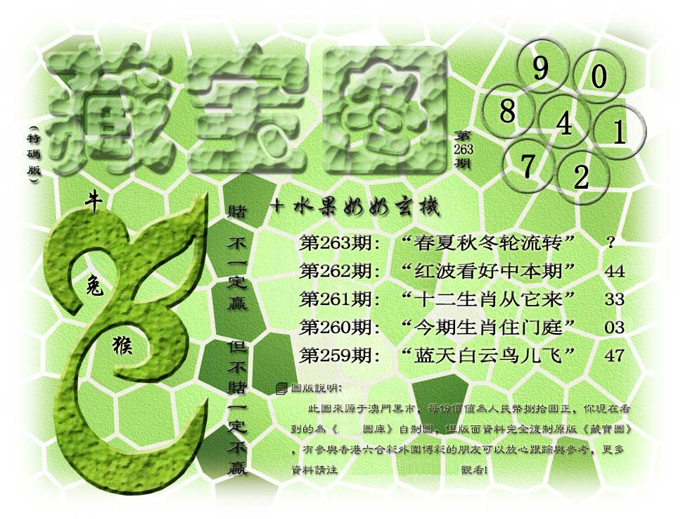 263期(水果奶奶藏宝图)正版[图]