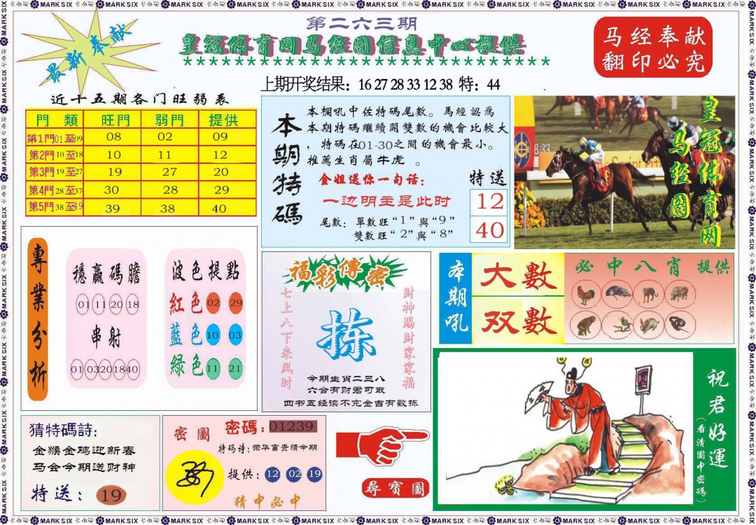 263期体育网马经图[图]