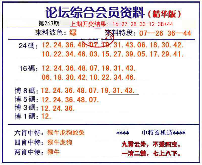 263期综合会员资料[图]