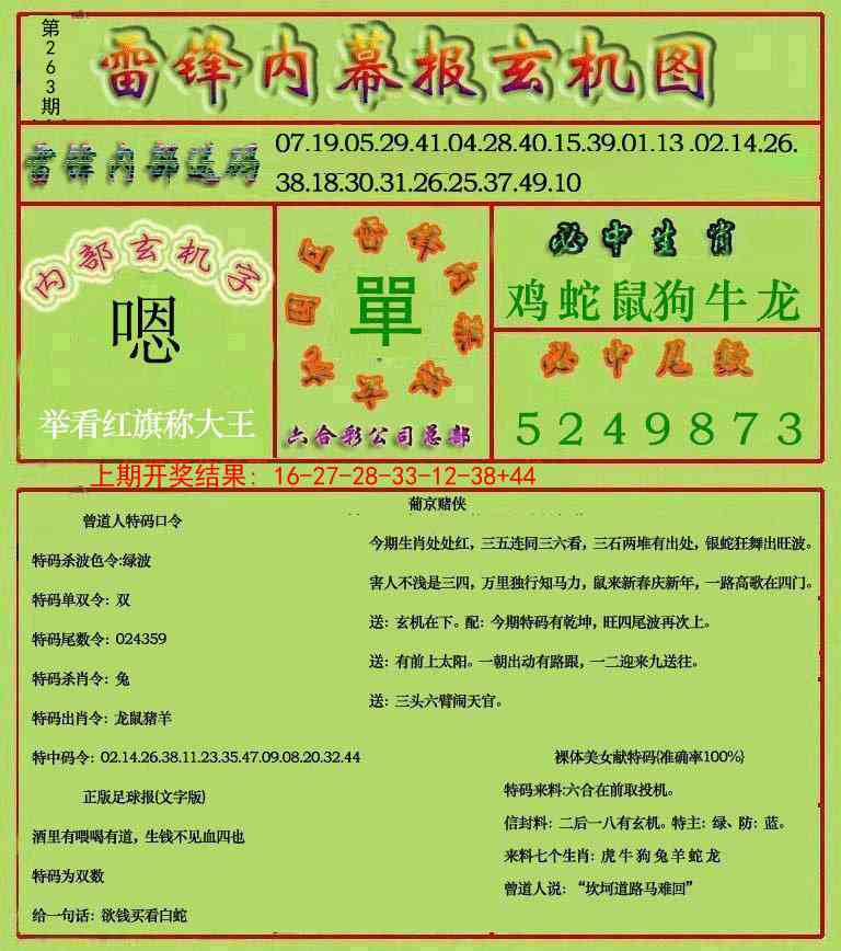 263期雷锋玄机报[图]