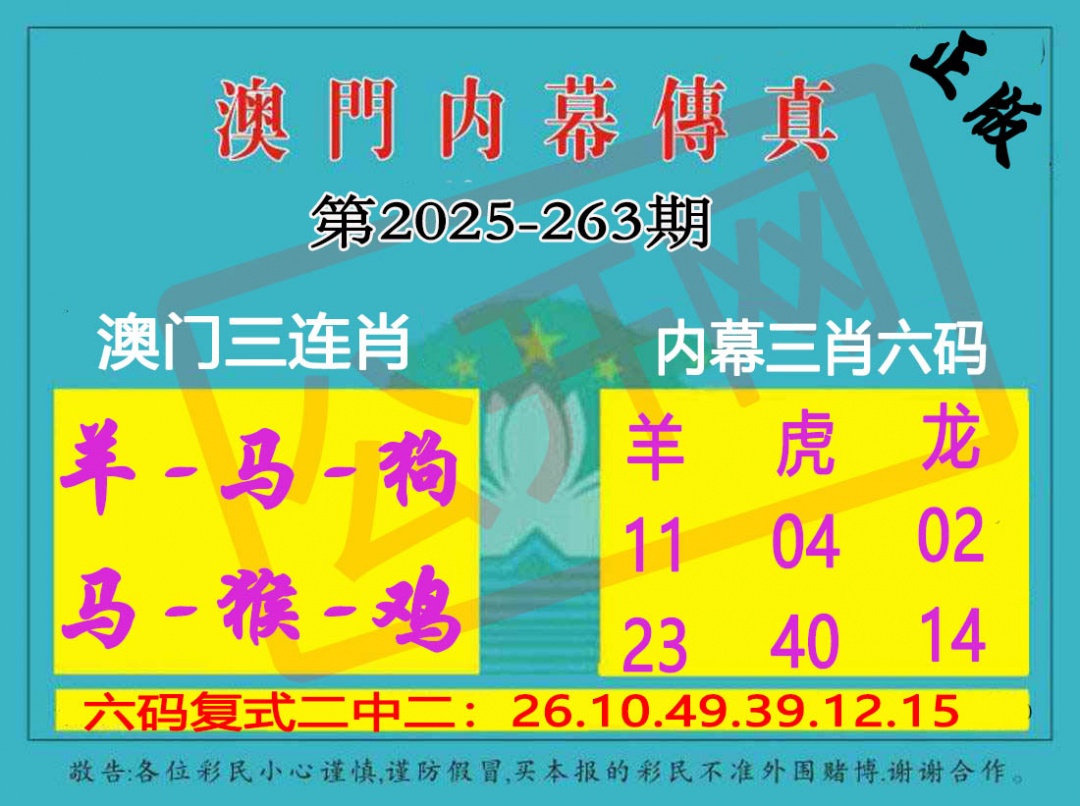 263期内幕传真三肖版[图]