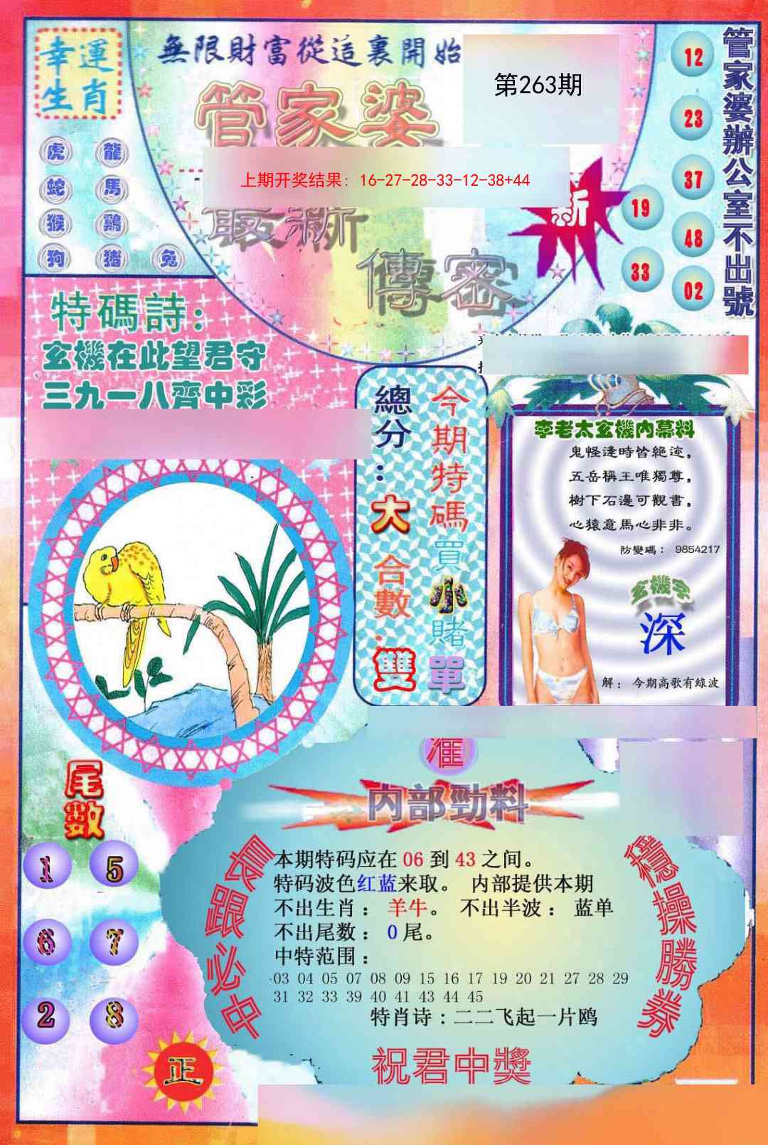 263期管家婆新传密[图]