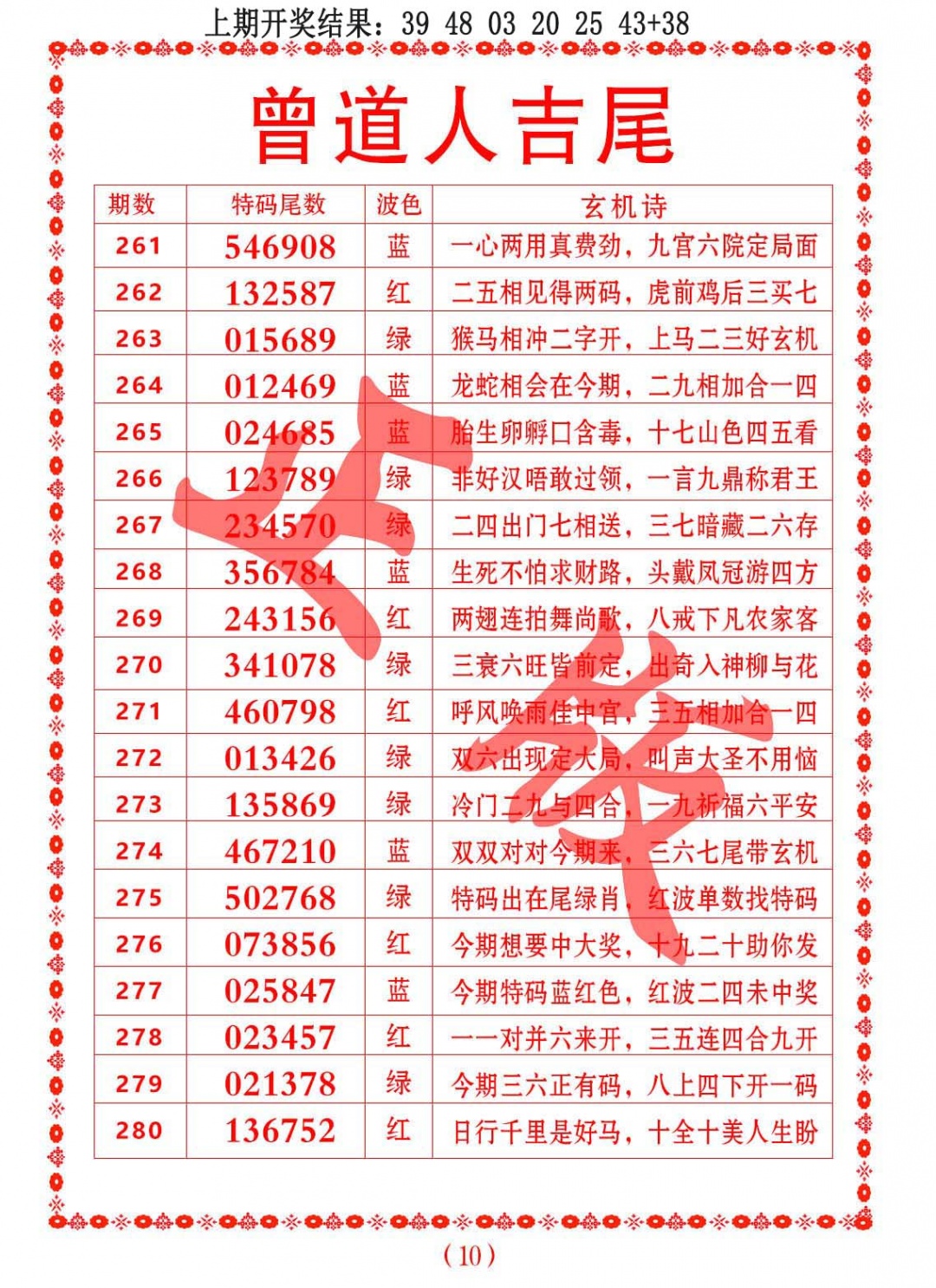 264期曾道人吉尾[图]