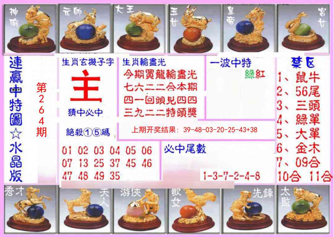 264期连赢中特图（水晶版）[图]
