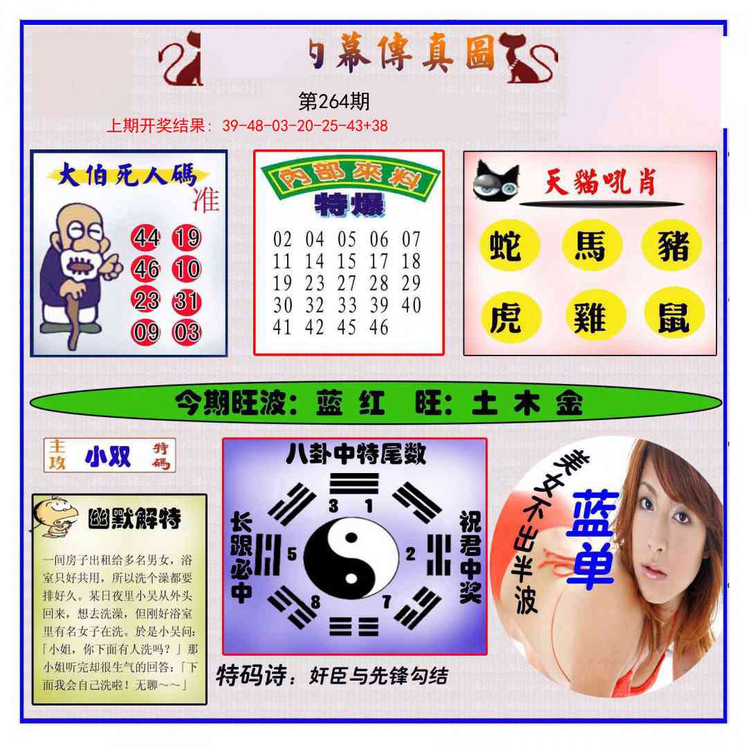 264期内幕传真图[图]