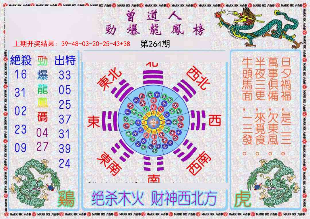 264期曾道人劲爆龙凤榜[图]