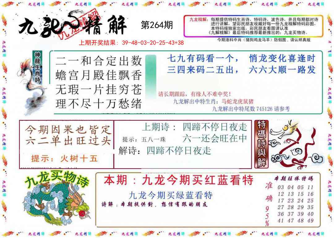 264期九龙精解[图]