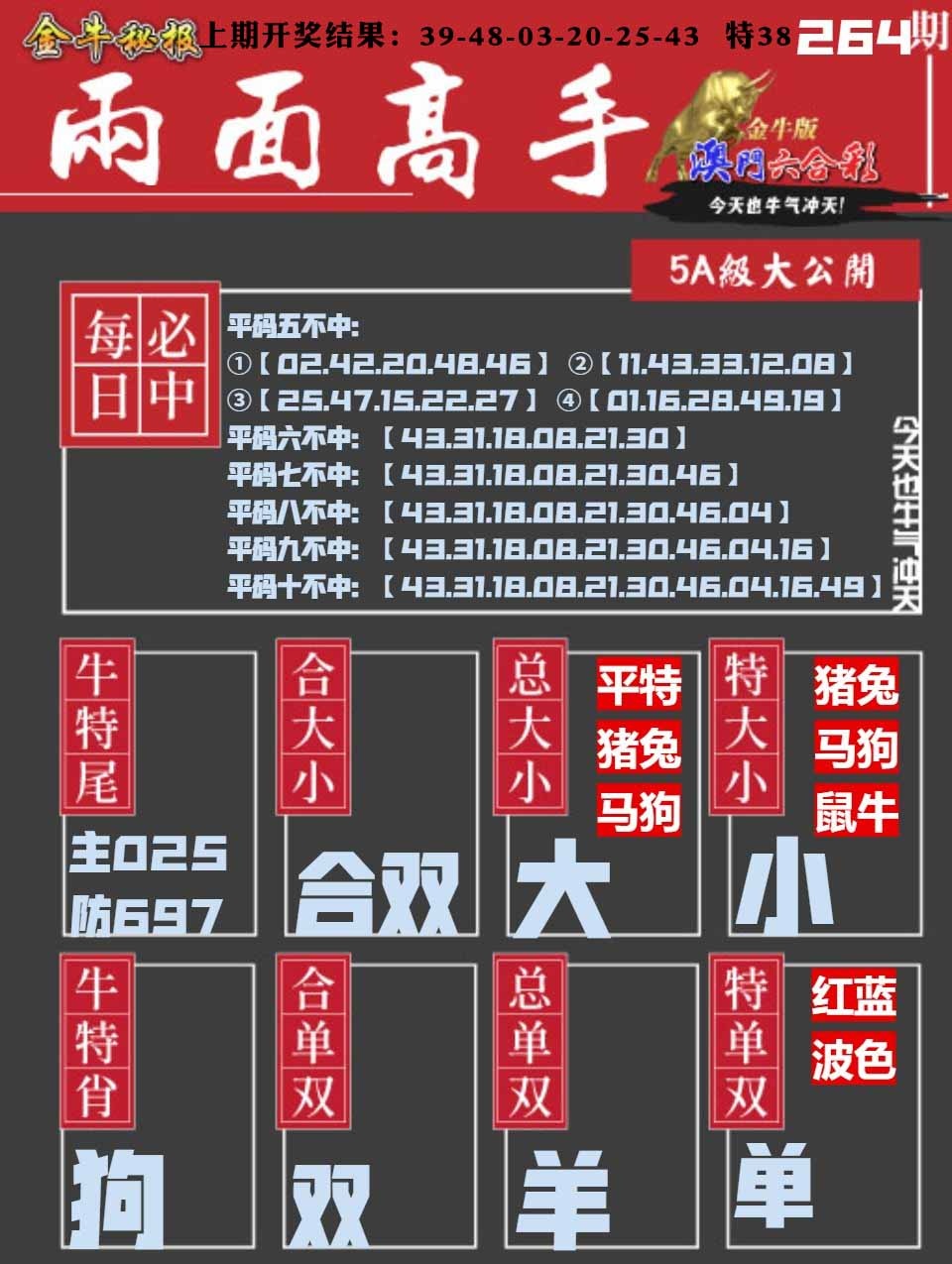 264期金牛两面高手[图]