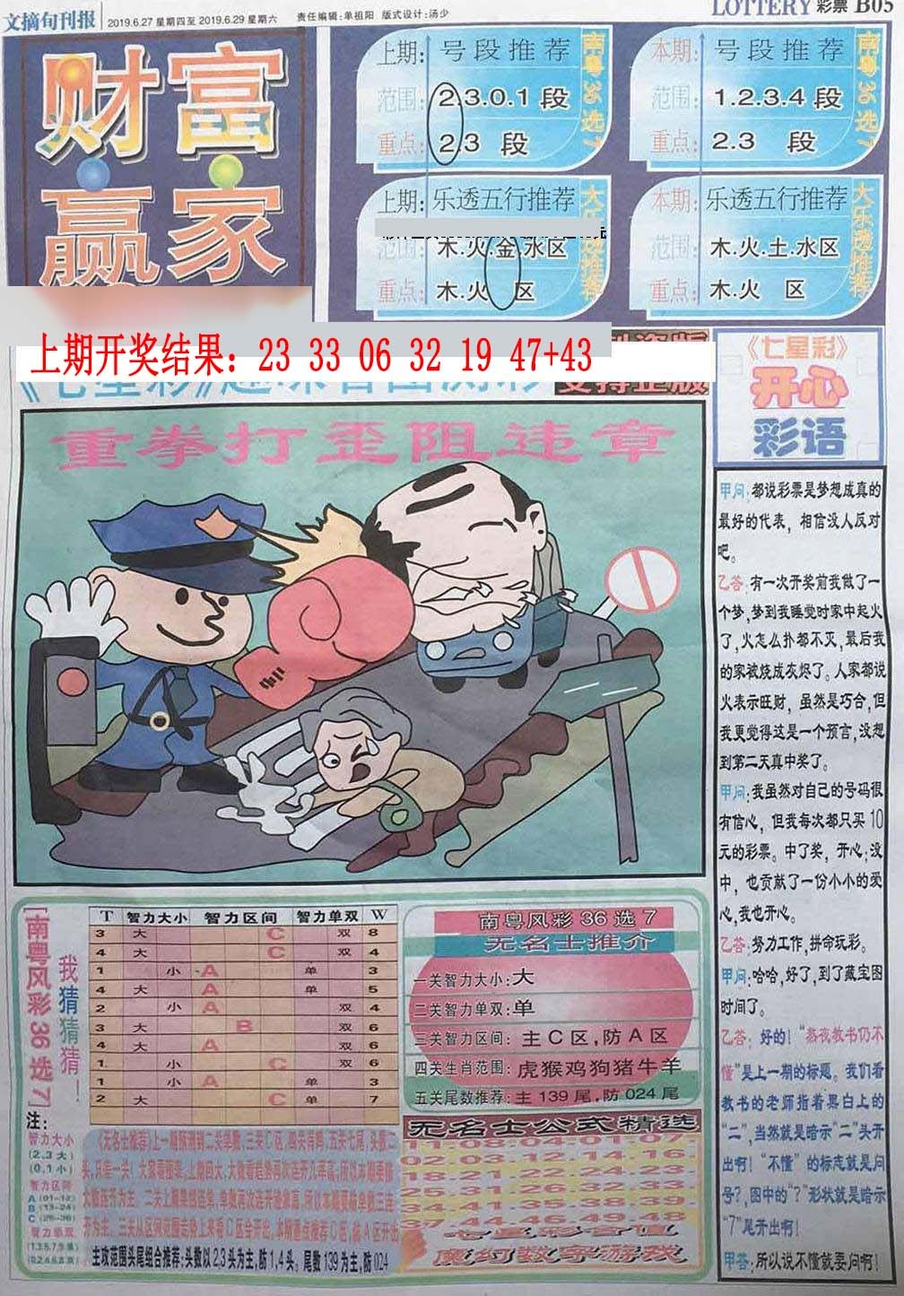 265期财富赢家（七星彩）[图]