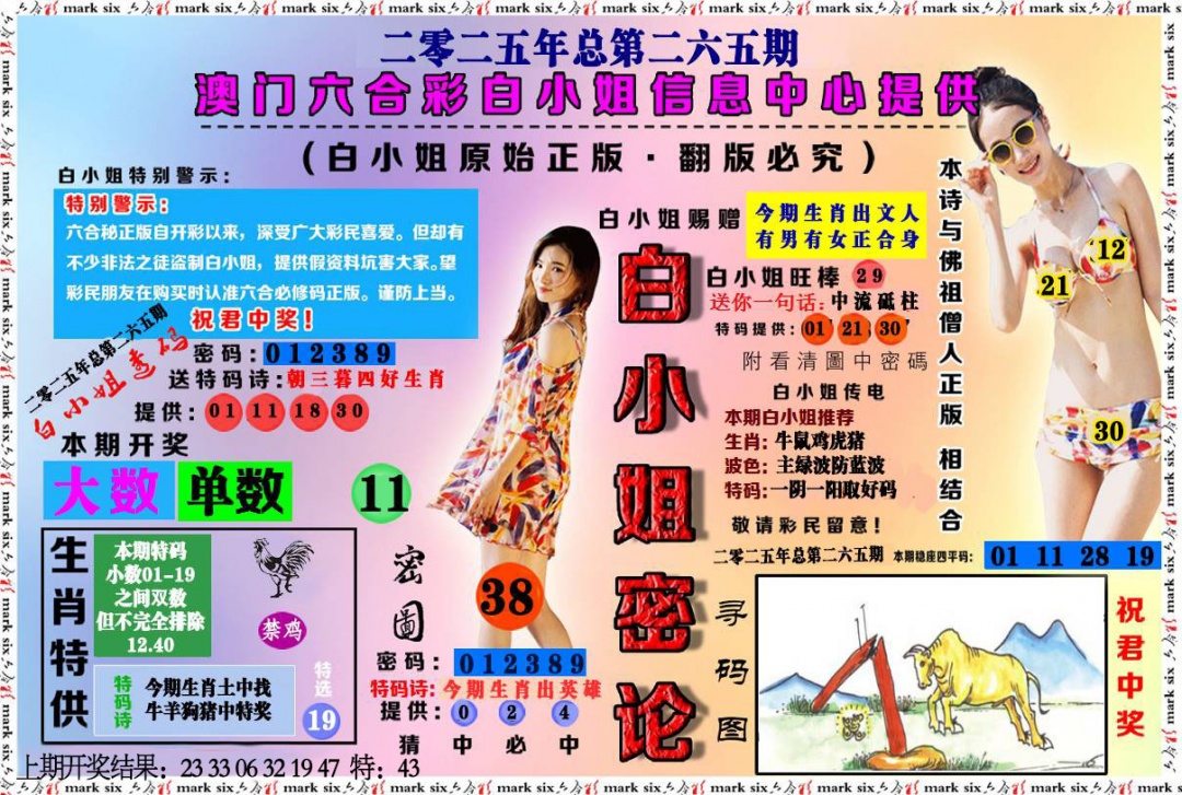 265期白小姐密论[图]