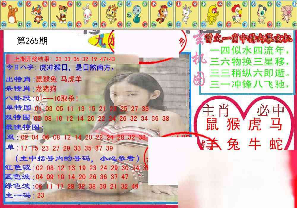 265期特码生肖图[图]