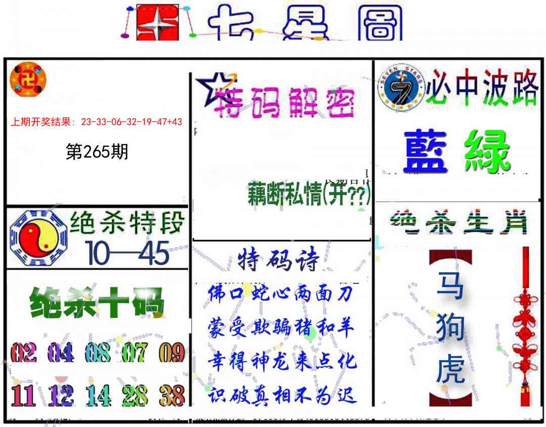 265期七星图B[图]