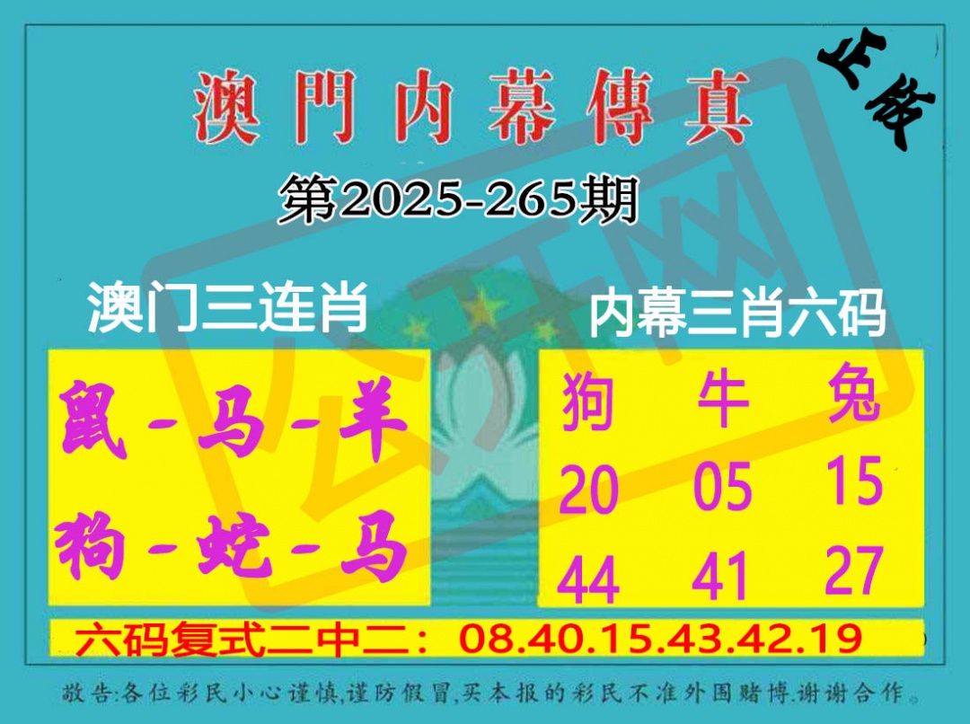 265期内幕传真三肖版[图]