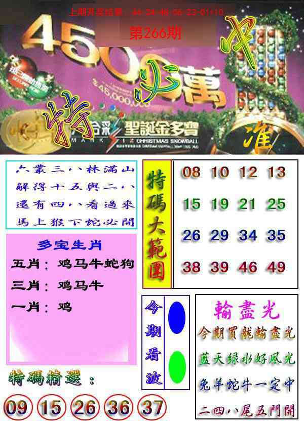 266期特必中[图]