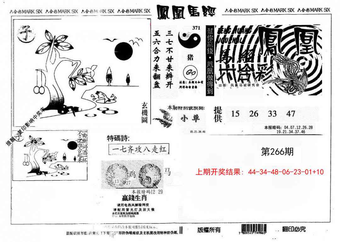 266期另版凤凰马经[图]