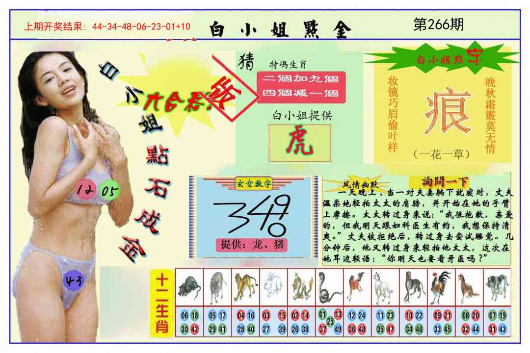 266期白小姐点金[图]