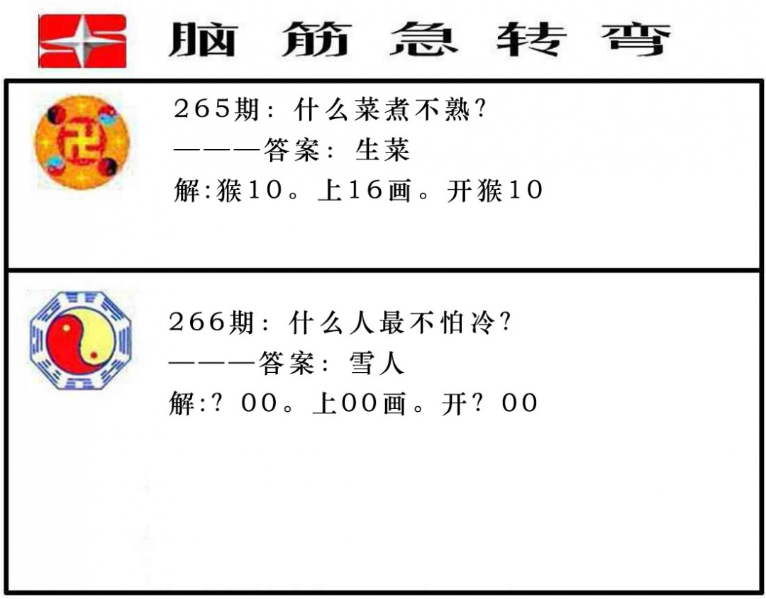 266期脑筋急转弯[图]