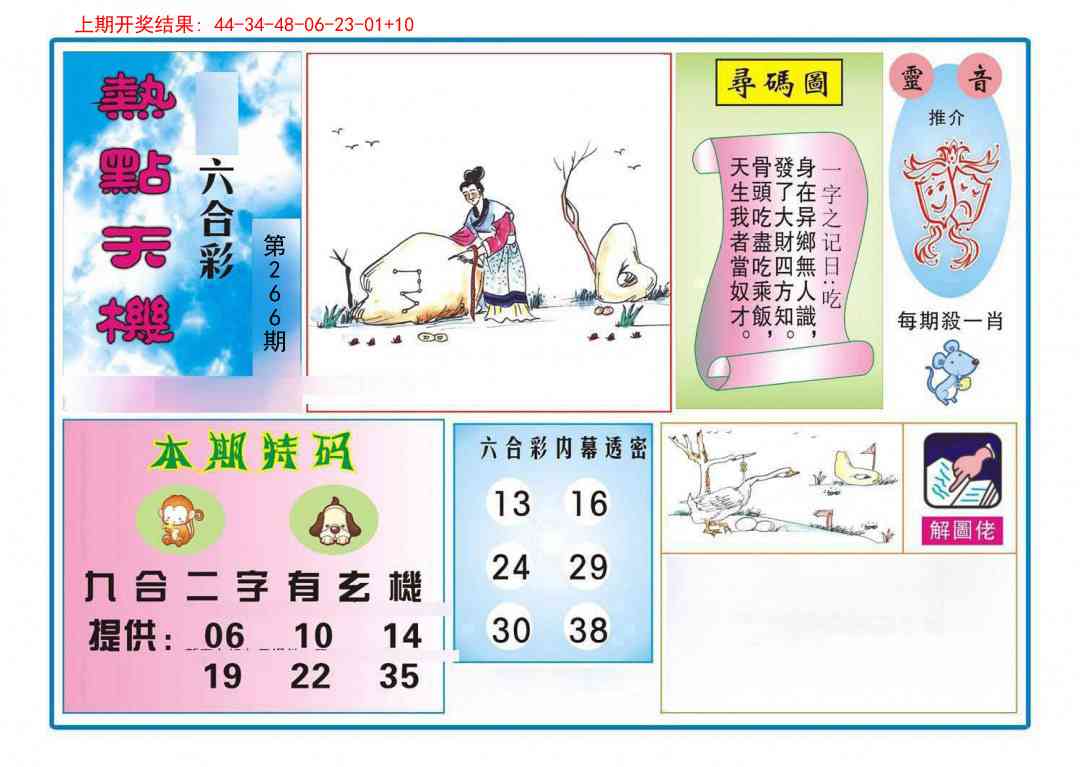 266期热点天机[图]