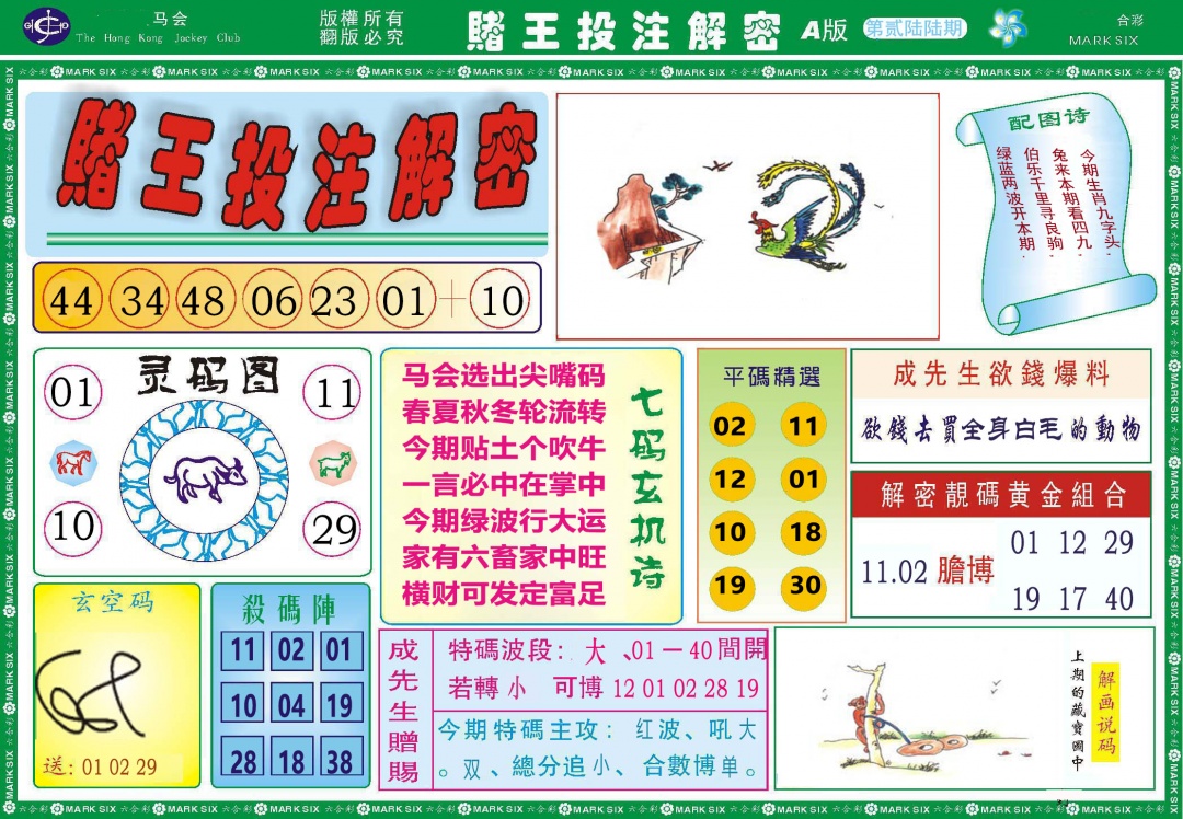 266期赌王投注解密[图]