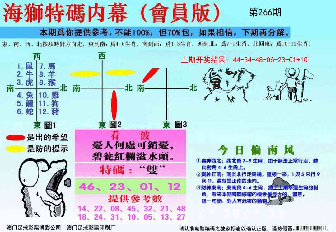 266期海狮特码会员报[图]