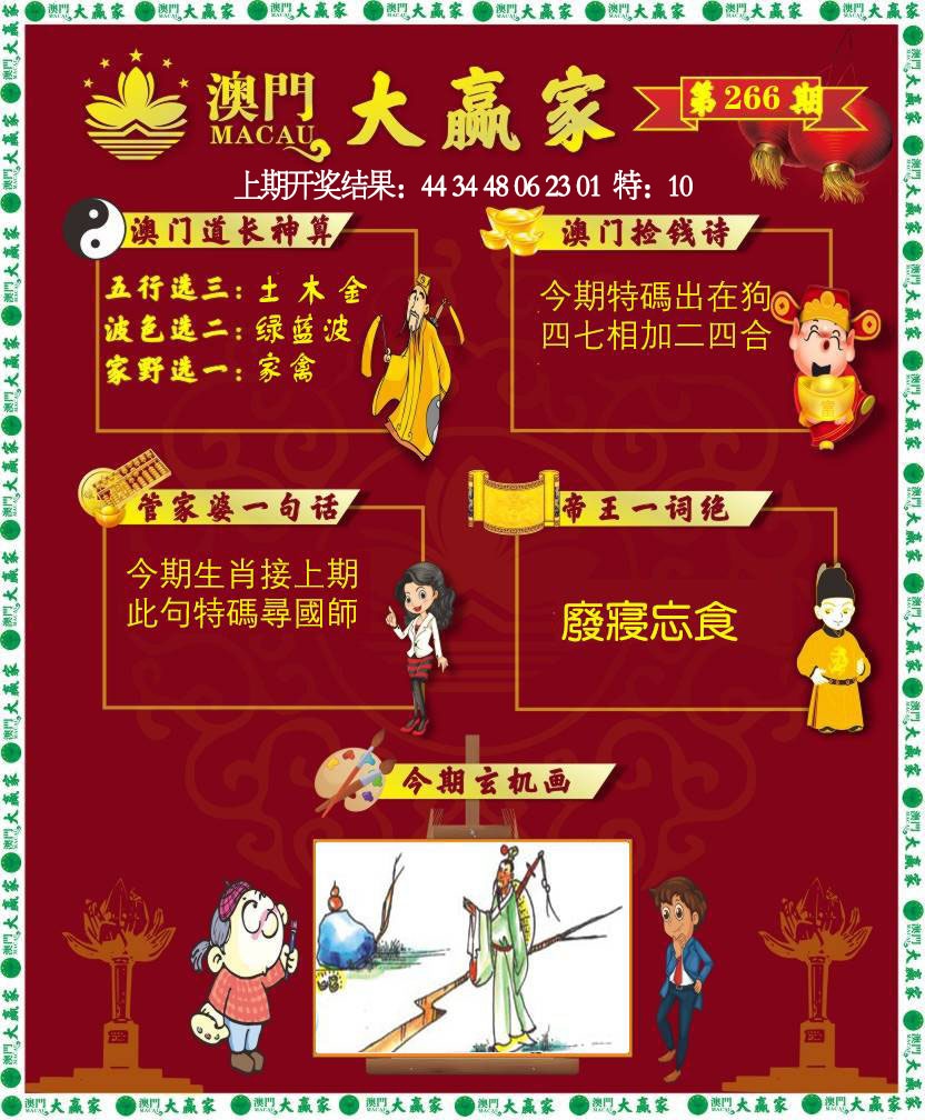 266期大赢家[图]