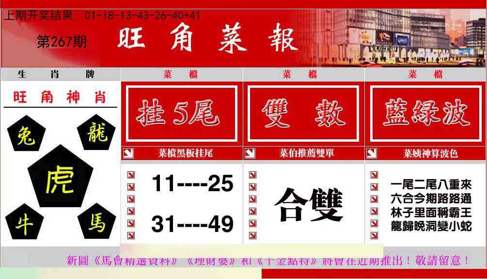 267期旺角菜报[图]