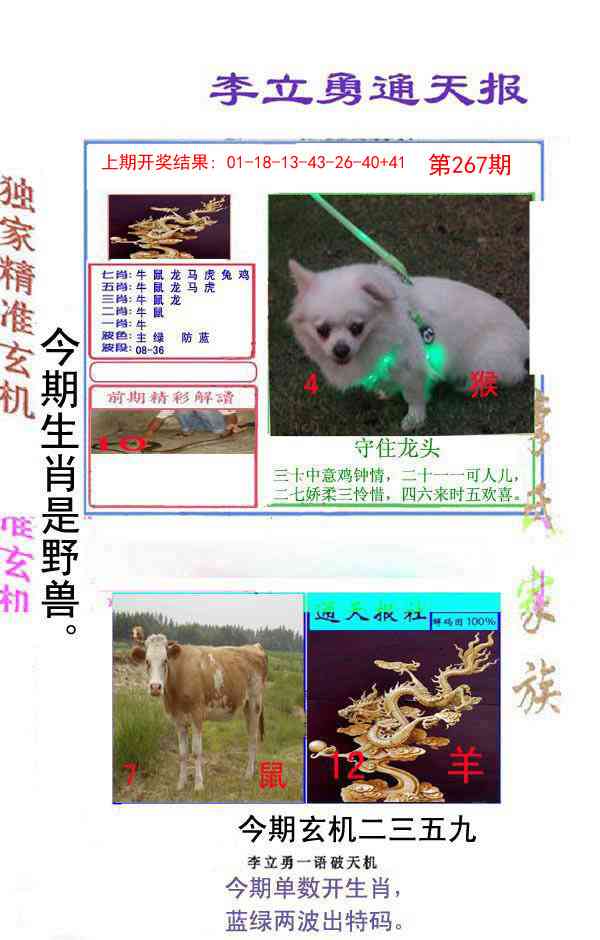 267期李立勇通天报[图]
