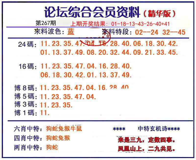 267期综合会员资料[图]