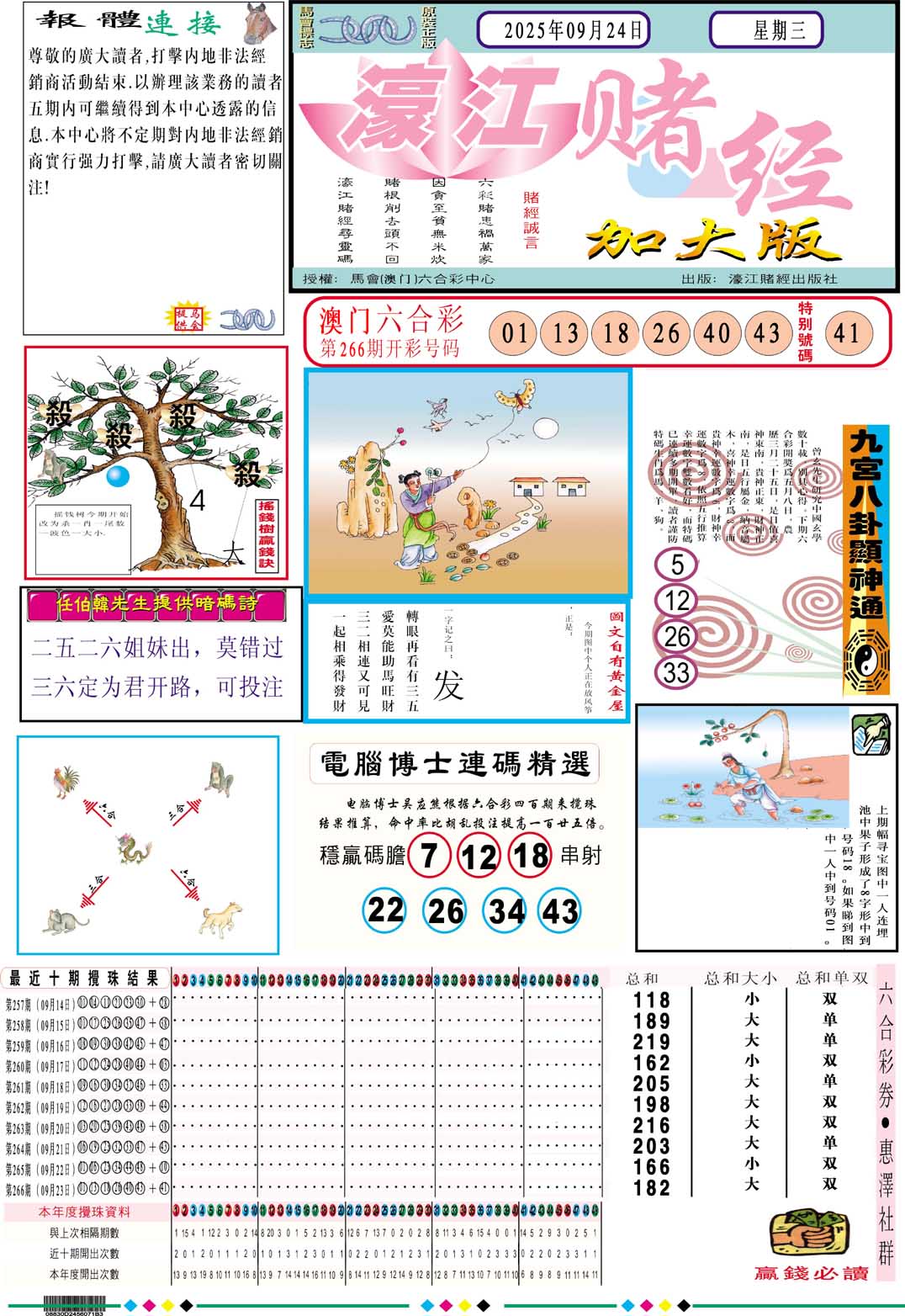 267期濠江赌经A加大版[图]