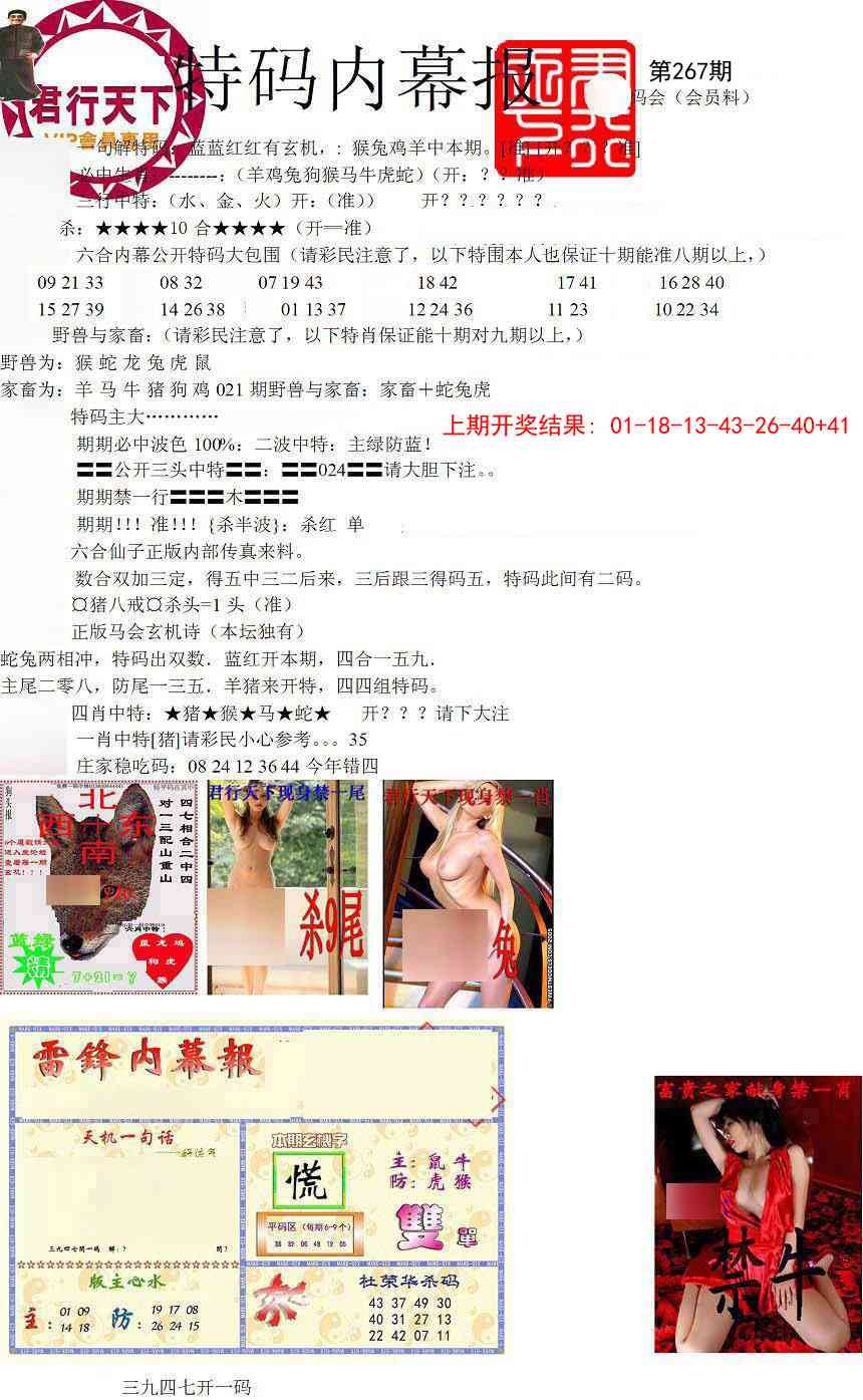 267期特码内幕报[图]