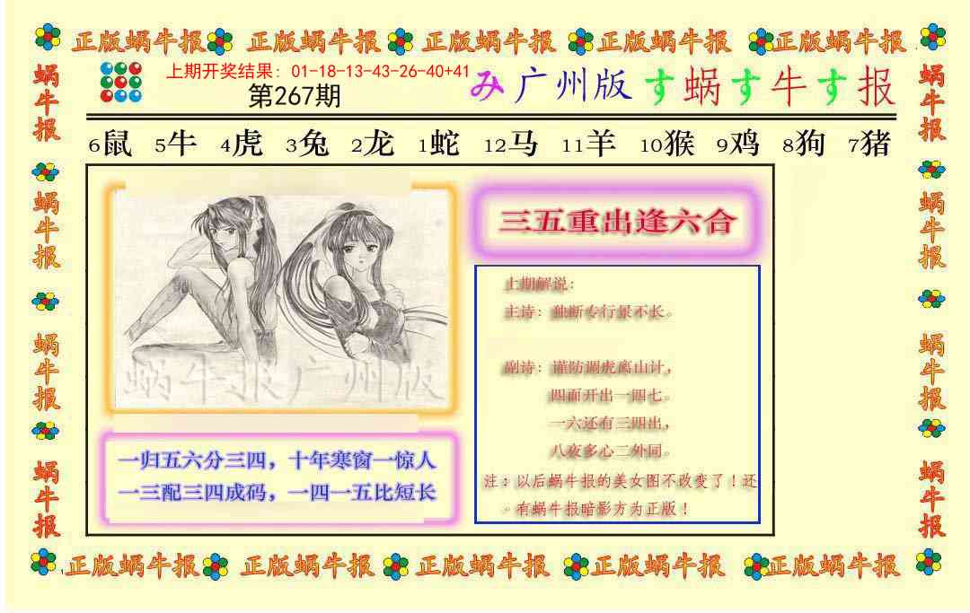 267期正版蜗牛报[图]