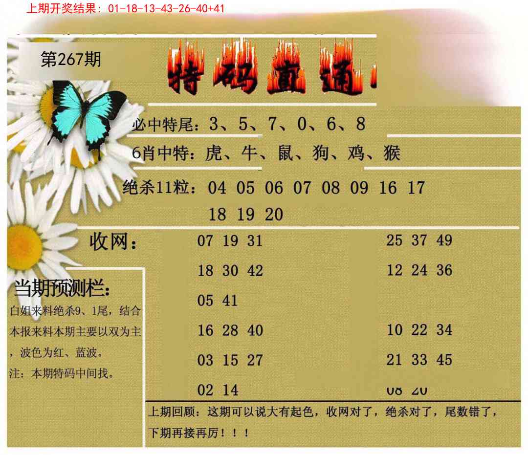 267期特码直通车[图]