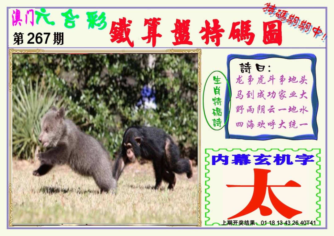 267期铁算盘特码图[图]