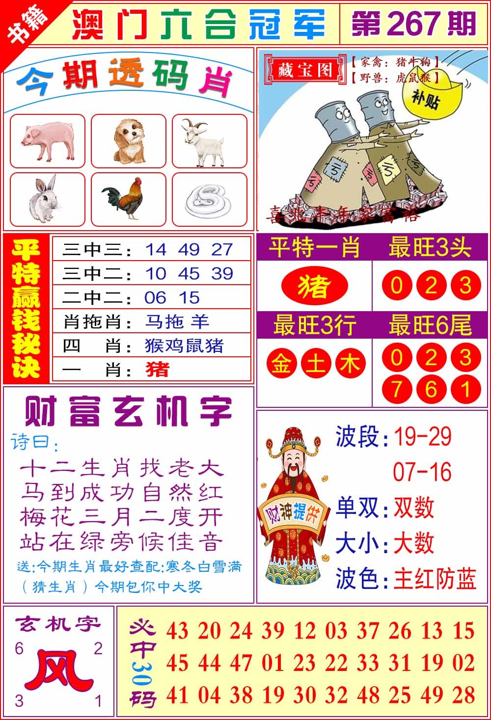 267期澳门六合冠军[图]