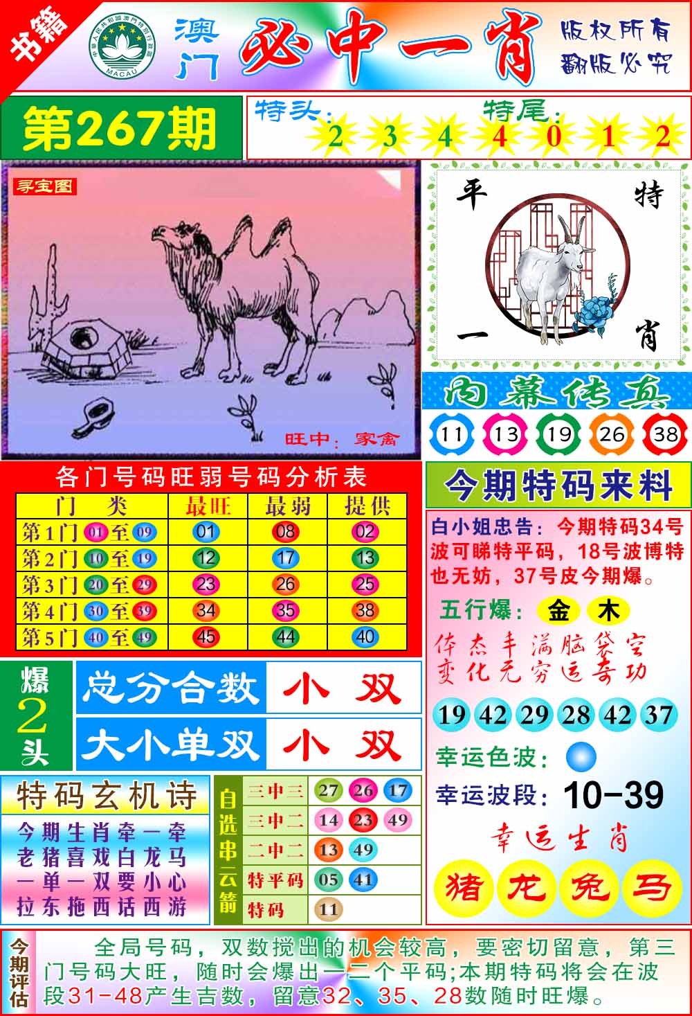 267期澳门玄机一特[图]