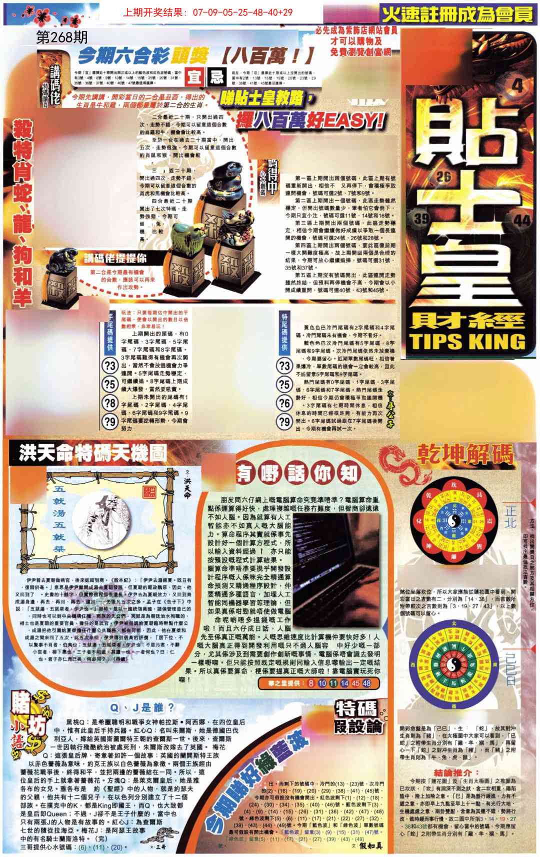 268期贴士皇A加大版[图]