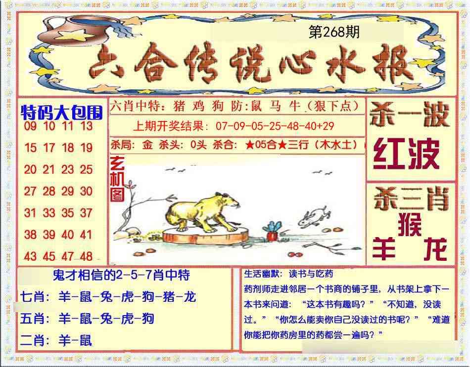 268期六合传说(心水版)[图]