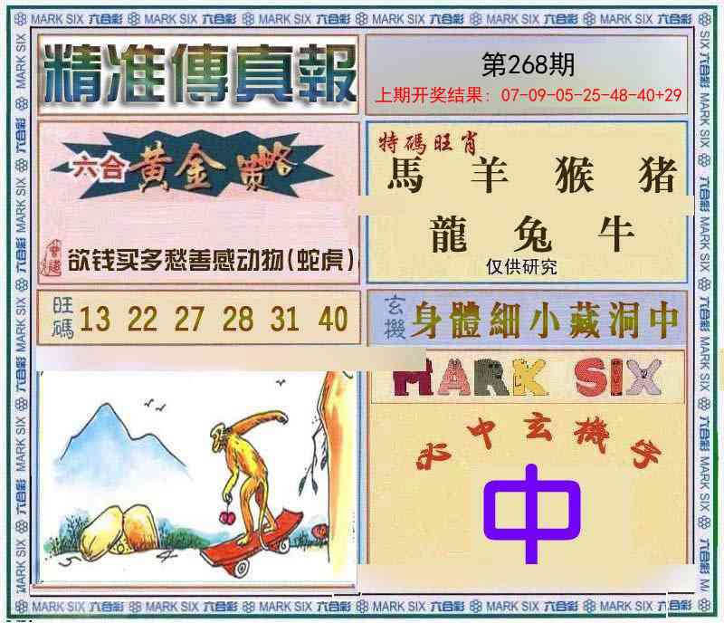 268期精准<傳真報>[图]