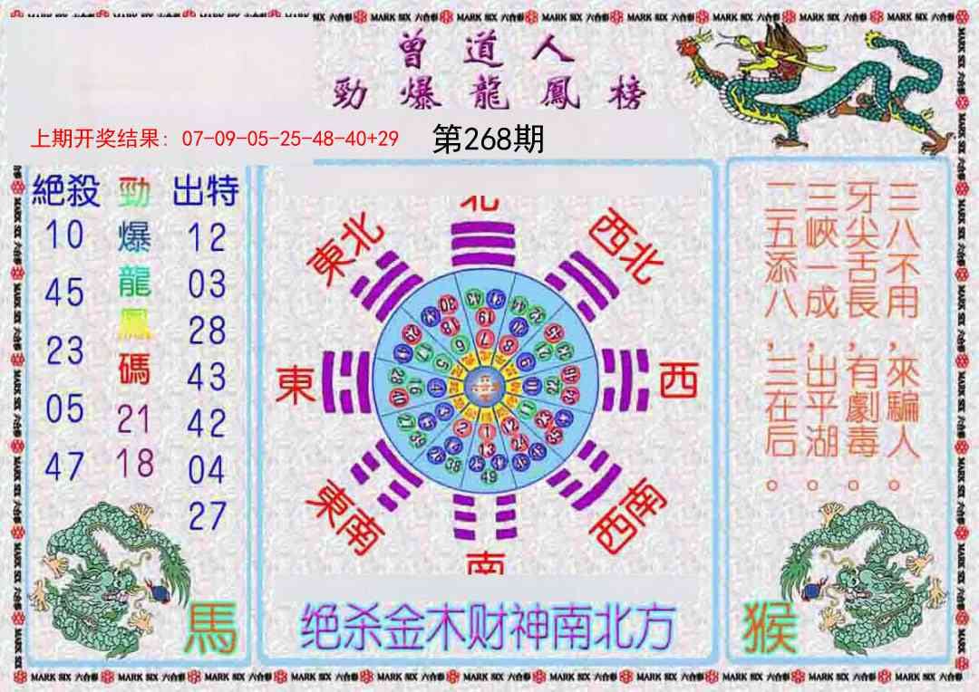 268期曾道人劲爆龙凤榜[图]