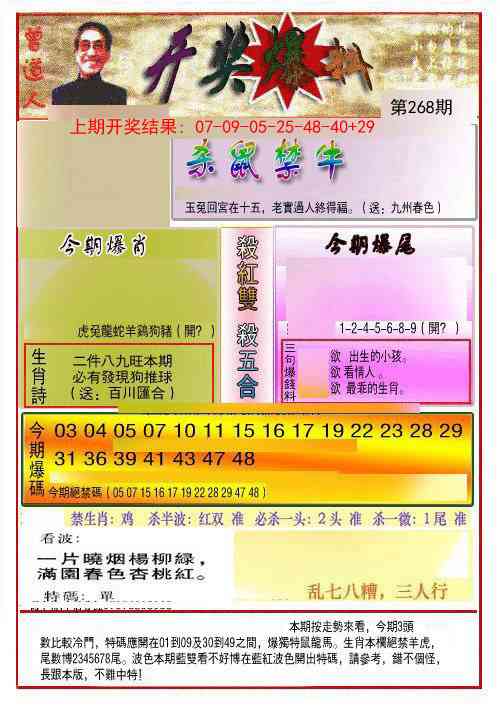 268期开奖爆料(新图推荐)[图]