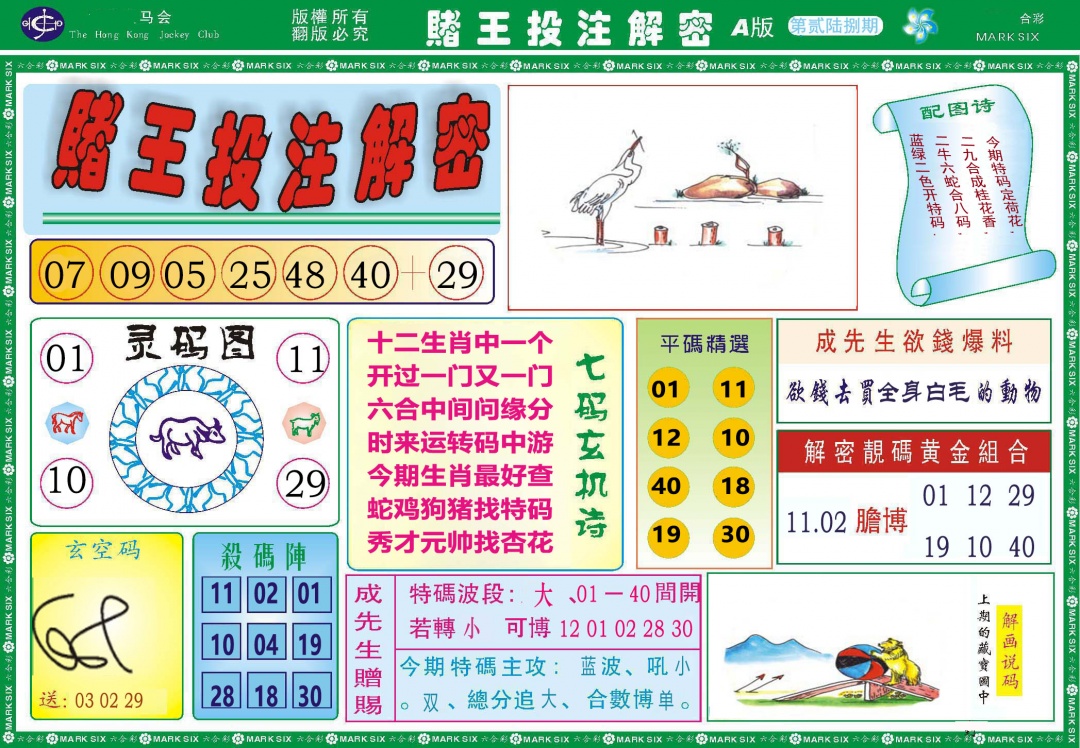 268期赌王投注解密[图]