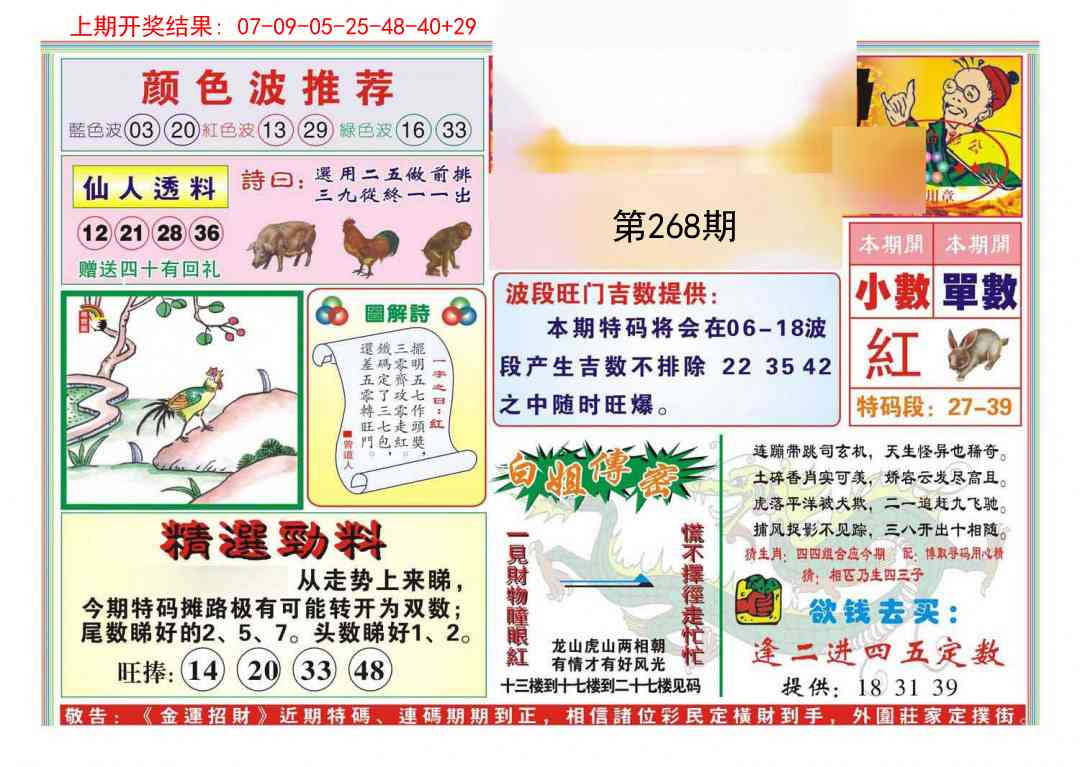 268期金运招财[图]